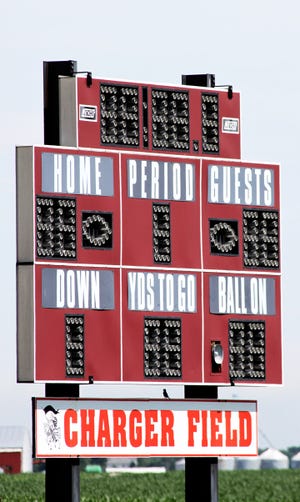 Charger Field scoreboard, Orion High School