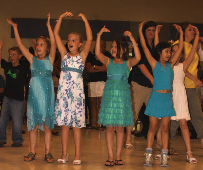 Special to Bluffton TodayPritchardville Elementary School students dress up and dance last month at "Dancing with the Sea Turtles."