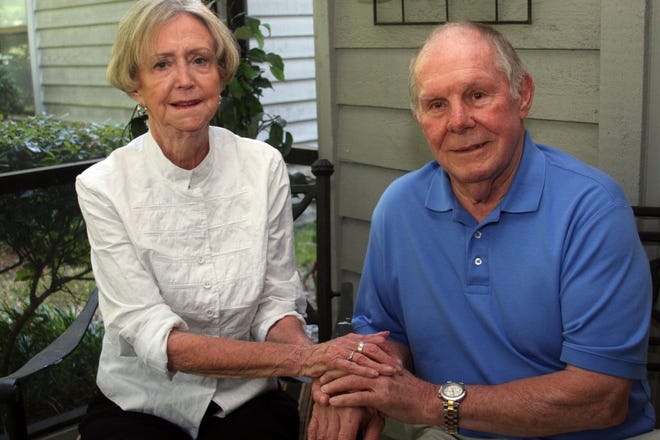 Betty and Larry Warnock, at their Ponte Vedra Beach home, are glad that Larry knew the warning signs of stroke when Betty had one in June 2009.