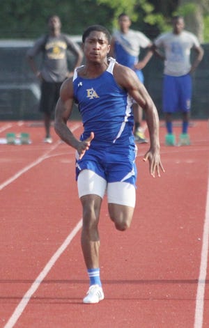 D’Andre Jacobs of East Ascension was chosen the Outstanding Boys Performer at the Louisiana High School Athletic Association State Outdoor Track and Field Meet at LSU’s Bernie Moore Stadium.