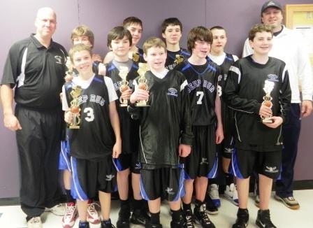 The Skyhawks 12-year-old travel basketball team won a league
title and two tournament championships.