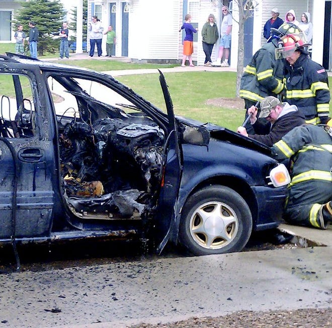 The Cheboygan Fire Department responded to a minivan fire at the Chippewa Apartment complex in eastern Cheboygan on Wednesday afternoon. The fire remained under investigation.