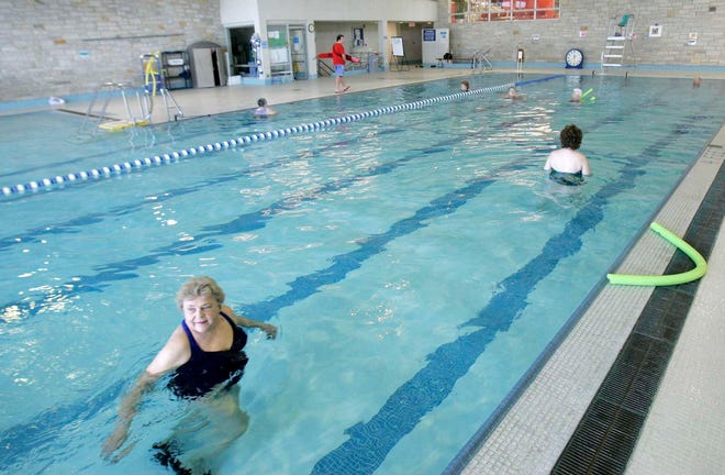 Swimmers at the Pennock Branch of the YMCA of the Rock River Valley use the North Pool for a Joyful Joints water aerobics class on Wednesday, April 21, 2010. The pools at the Pennock Branch will be closed from April 26 to June 1 so they can be retrofitted to meet new federal and state guidelines.
