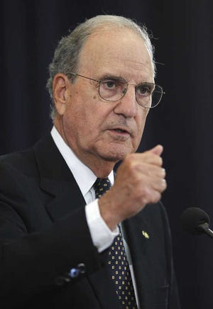 George J. Mitchell is resigning as the Obama administration’s special envoy to the Mideast.