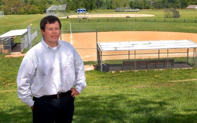 New Hope-Solebury Athletic Director. Ted Harrington, overlooks some of the current playing fields on the school's campus.