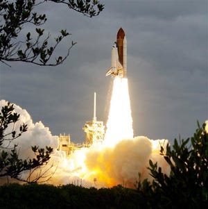 The space shuttle Endeavour lifts off from Kennedy Space Center in Cape Canaveral, Fla., Monday, May 16, 2011. The space shuttle Endeavour began a 14-day mission to the international space station.