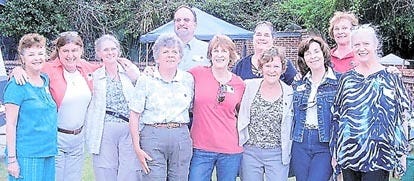SAAA members, from left: Marsha Chance, secretary; Chris Newman, program chair; Valerie Bell, founder; Janet Jordan, treasurer; board members Charles Tingley. Buff Gordon, Suzanne Dixon, Elizabeth Gessner and Rosalie Russo; Gail Hart, member; and Toni Wallace, president. Contributed photo by Gale Burdick.