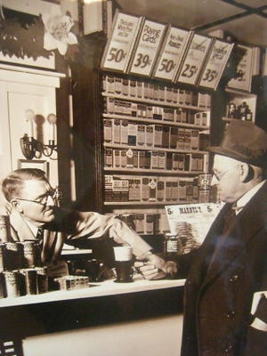 A photograph of a Scituate shop taken by Life photographer Hansel Mieth in 1938. The series of photographs never made it to print, but they are on display as part of an exhibition at Scituate GAR Hall.