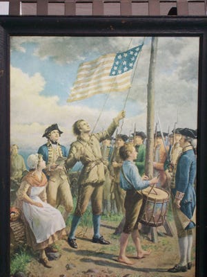 Prints and posters in a variety of patriotic Colonial scenes have been produced in huge quantities since the late 19th century. (Courtesy of John Sikorski)