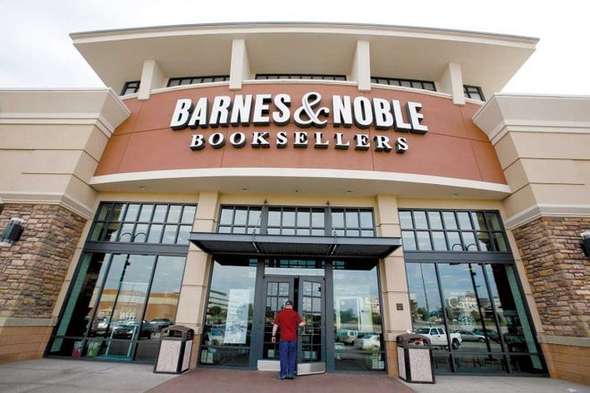 A customer enters a Barnes & Noble in Bethel Park, Pa.