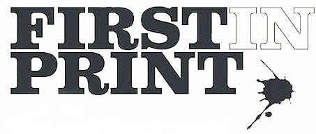 First in Print logo