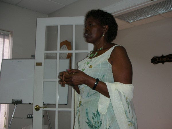 Sister Ephrance Nuwamanya of Uganda talks about her country's needs. PHOTO PROVIDED