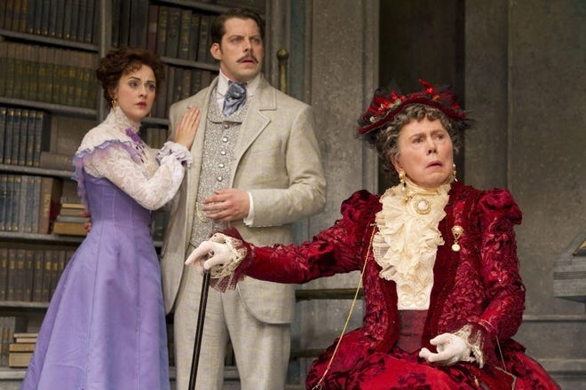 Sara Topham, David Furr and Brian Bedford in The Importance of Being Earnest