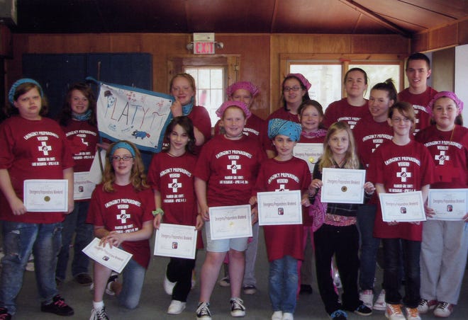 Submitted Photo 
Jessica Card, second from right in the back row, earned her Girl Scout Gold Award.