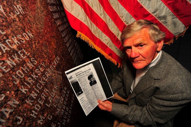 Norm Kelly, a local historian, is working to add the name of Pfc. Luther Bernard Zimmerman, who was the first Peorian to die in the Korean War, to the Korean War memorial plaque hanging on the wall at the Peoria County Courthouse.