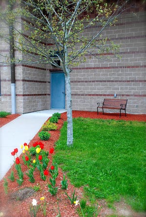 The Olmsted School in Easton has dedicated this garden walkway to Deborah Hart, a former teacher there who died in June 2009.