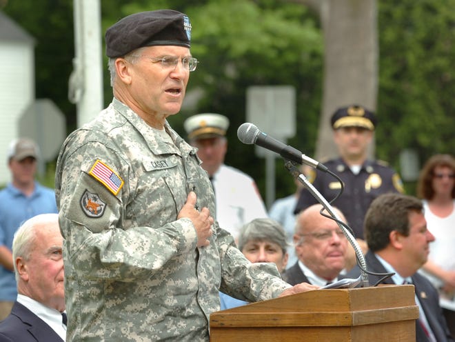 General George W. Casey, Jr., Chief of Staff, United States Army, was the principal speaker at Memorial Day services held on Hingham Commons, Monday, May 30, 2011.