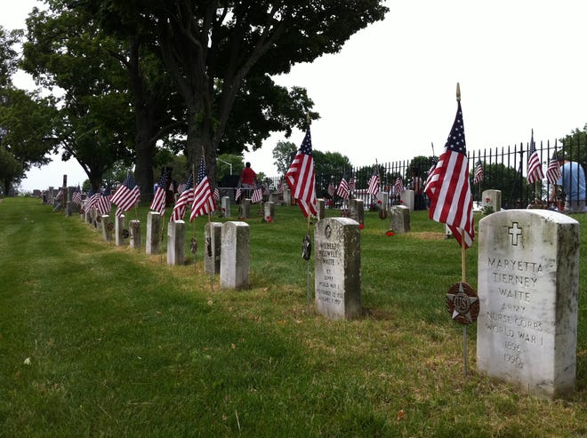 The Belmont Cemetery on May 30, in honor of Memorial Day.
