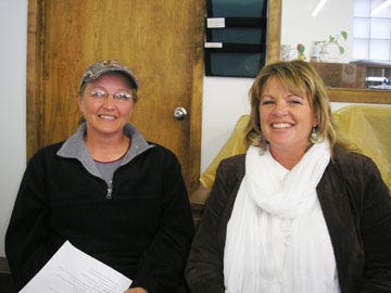 Tami Tollefson (left) and Julie Schemionek are two of the more public faces of the flood. They are encouraging other residents to join their crusade. “We need residents on board and we need them to be united,” said Tollefson.