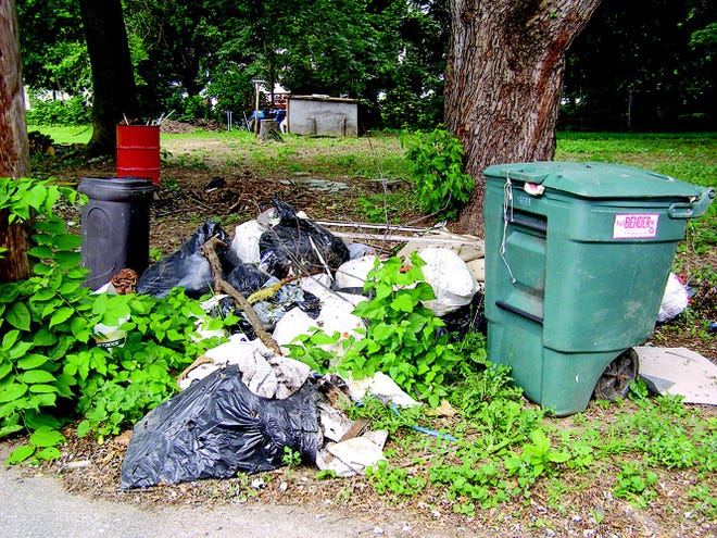 Renters and homeowners along South Carlisle, South Jefferson, and East Franklin streets would like a trash problem addressed. The question brought before Borough Council Monday was how best to tackle the issue.