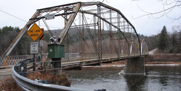 The Pond Eddy Bridge over the Delaware River in Pike County is being replaced, but officials will not tear the original down; they are putting it up for sale. ... And that's no joke.
