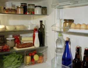 food in fridge