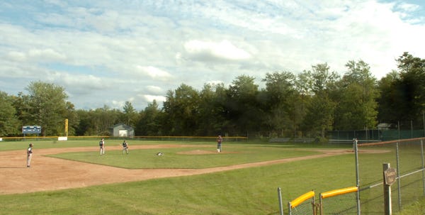 Little Leaguers practice at Volunteer Field in Tobyhanna on Monday evening. The field is set to have lighting installed for night games.   To purchase a reprint of this photo, go to  www.PoconoRecord.com/photostore.