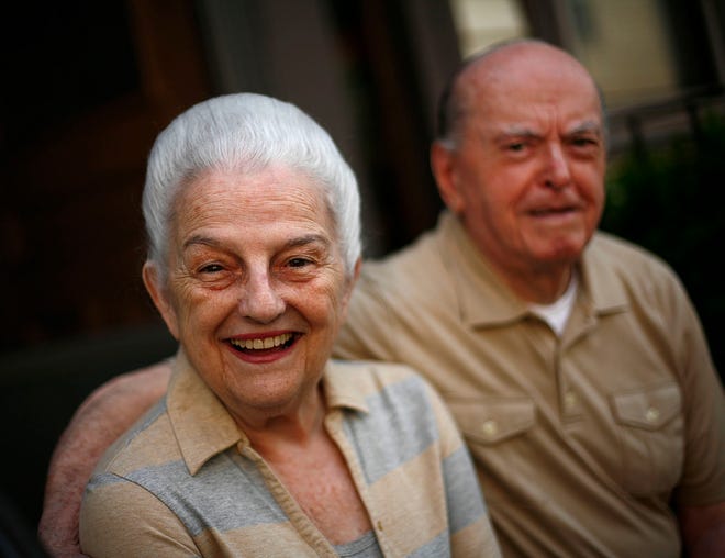 At 80, Rosemary Walhberg can look back on a life that ranged from being the mother of 8 to a local political activist and director of Quincy Community Action Program for 25 years. She is at her home in Quincy with husband Archie on Friday may 27, 2011.