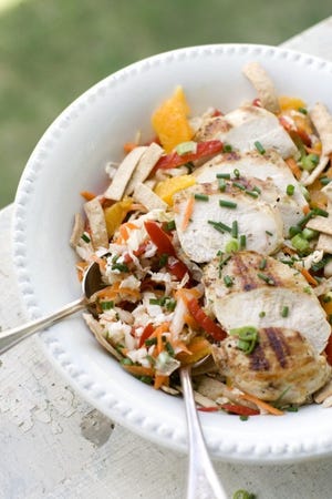Valencia Grilled Chicken Salad is a healthful home version of
Chinese chicken salad.