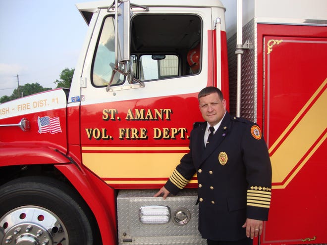 St. Amant Volunteer Fire Department Chief James E. LeBlanc.
