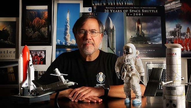 Tom Sarko has taught science at Palm Beach Day School for 30 years and he is the chair of the department. He has a passion for NASA's space shuttle program and has been to 69 launches, including the first one. For the shuttle's final liftoff, he plans to watch from outside the Vehicle Assembly Building.