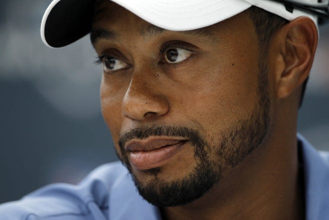 Tiger Woods says he won't play the British Open as his left leg continues to heal.