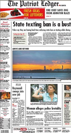 The Patriot Ledger front page for Wednesday, July 6, 2011