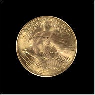 A 1933 "double eagle" gold coin.