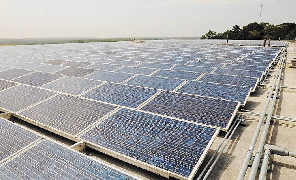The Yarmouth-Dennis Sewage Treatment Plant has installed the Cape's largest solar voltaic array on a building holding effluent tanks.