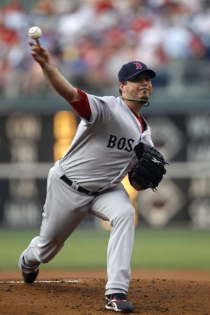 Josh Beckett of the Red Sox was unable to pitch in the All-Star Game during to a knee ailment.