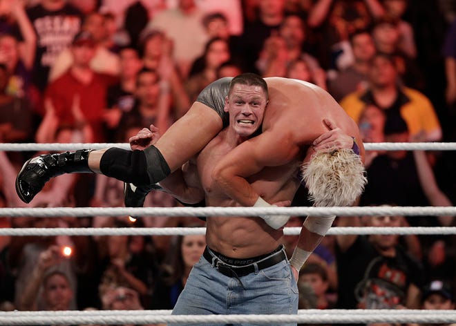WWE wrestler John Cena headlines Sunday's WWE Raw tour stop in Springfield on Sunday.