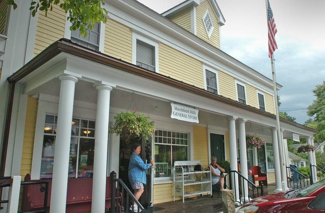 Exterior of the Marshfield Hills General Store, which is owned by actor Steve Carell.