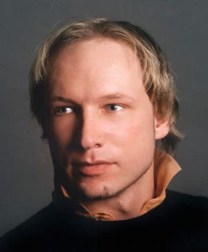 An undated image obtained from the Twitter page of Anders Behring Breivik.