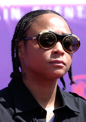 In this June 26, 2007 file photo, Felicia "Snoop" Pearson from the television series "The Wire" arrives at the 7th annual BET Awards in Los Angeles. Pearson, an actress who played a Baltimore drug gang assassin in HBO's "The Wire" pleaded guilty Monday, Aug. 9, 2011, to conspiring to distribute heroin, caught by a wiretap in a joint federal-state drug probe of an alleged drug gang. (AP Photo/Matt Sayles, File)