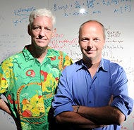 The teachers, from left, Peter Norvig and Sebastian Thrun.