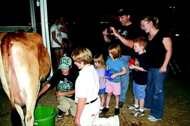Last year visitors to the fair got to milk a cow. The 2011 fair runs from Aug. 21 to 27 at the Chambersburg Rod and Gun Club.