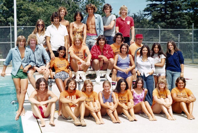 Marc Sabine of Bridgewater sent us this photo of lifeguards posing at Brockton's Cosgrove Pool. He estimates the picture is about 40 years old but does not have any names to put to the faces. Marc writes, "Unfortunately I do not have an inclusive list of the old gang. What I do remember is many of them were accomplished swimmers and record holders that Brockton was renowned for. Many organized swim events were held, one of them being the annual Enterprise Swim Meet held every summer. With the disappearance of the Campello and Montello pools and lack of summer recreational programs, it's just another causality of Brockton's great past."