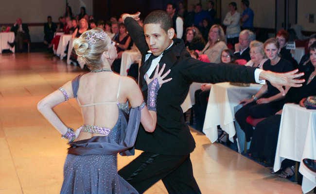 Special to the Savannah Morning NewsSavannah’s only professional competitive ballroom dance couple, JaeLynn Fulks and Alonzo Boschulte.