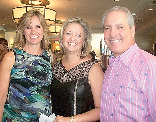 At the Angelwood fashion show Marie Perry, Robin and Dan Wahby. By SUSAN BRANDENBURG, Correspondent