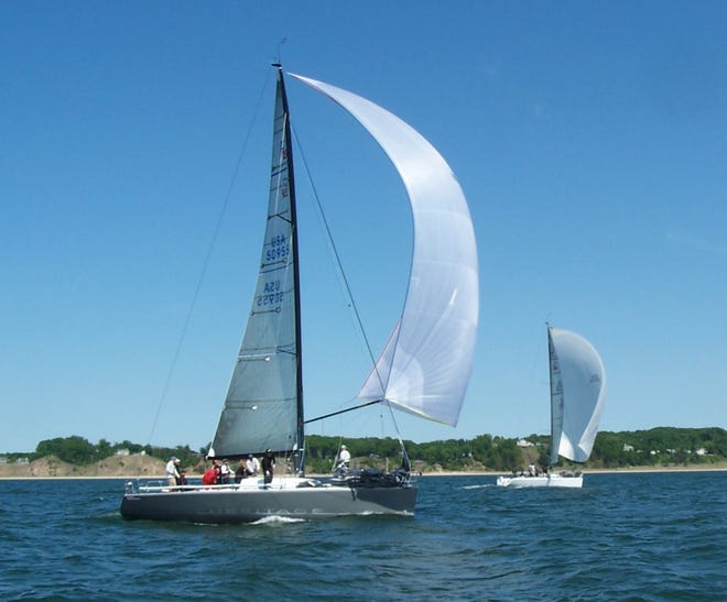 The Heritage Grey under sail as it's crew practices on Lake Michigan.The Heritage Grey will compete for a chance to represent the U.S. in the 2011 Canada's Cup US Defender Trials, held on August 26-29.