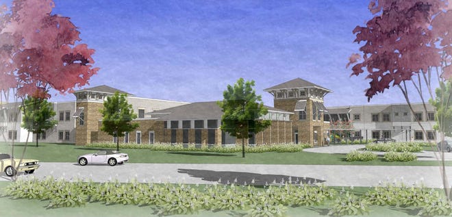 Elementary School L will be built by Mark Construction Co. of Longwood. The architect is SchenkelShultz Architecture of St. Augustine. The school will be approximately 100,000 square feet, will have 44 classrooms and is being constructed to Green Building Standards. Final completion is targeted for summer 2012. Contributed image