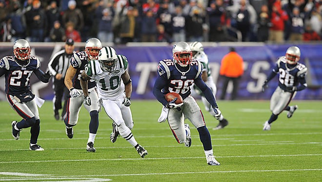 James Sanders during a 2010 regular season game. Sanders was cut by the patriots Monday.