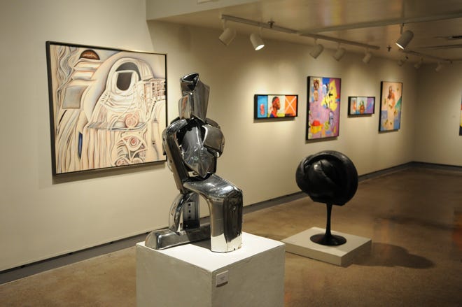 The exhibition "Island Reflections: The Contemporary Art of Curacao" can be seen in the De Pree Art Center of Hope College.