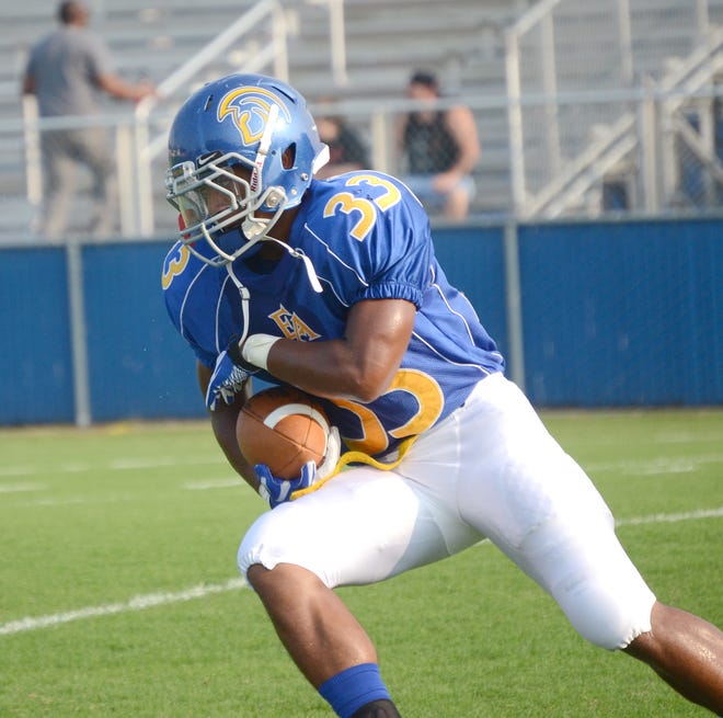 East Ascension running back Sione Palelei ran for 127 yards and a touchdown in the Spartans’ 14-0 win over Tara Friday.